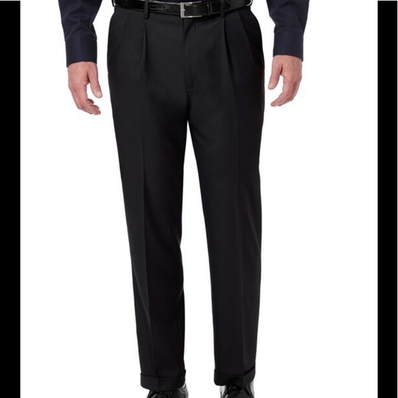 Black Paul Betenly pleated Slacks - Picture 1 of 5